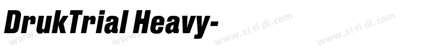 DrukTrial Heavy字体转换